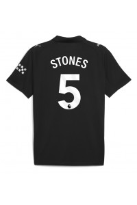 Manchester City John Stones #5 Jalkapallovaatteet Vieraspaita 2025-26 Lyhythihainen